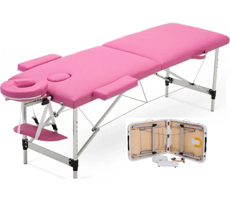 Colour-Option Portable Aluminum Massage Table — aluminum tables by Mars Industrial