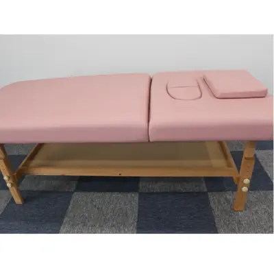 High-End Fixed Wooden Physiotherapy Bed — stationary tables by Mars Industrial