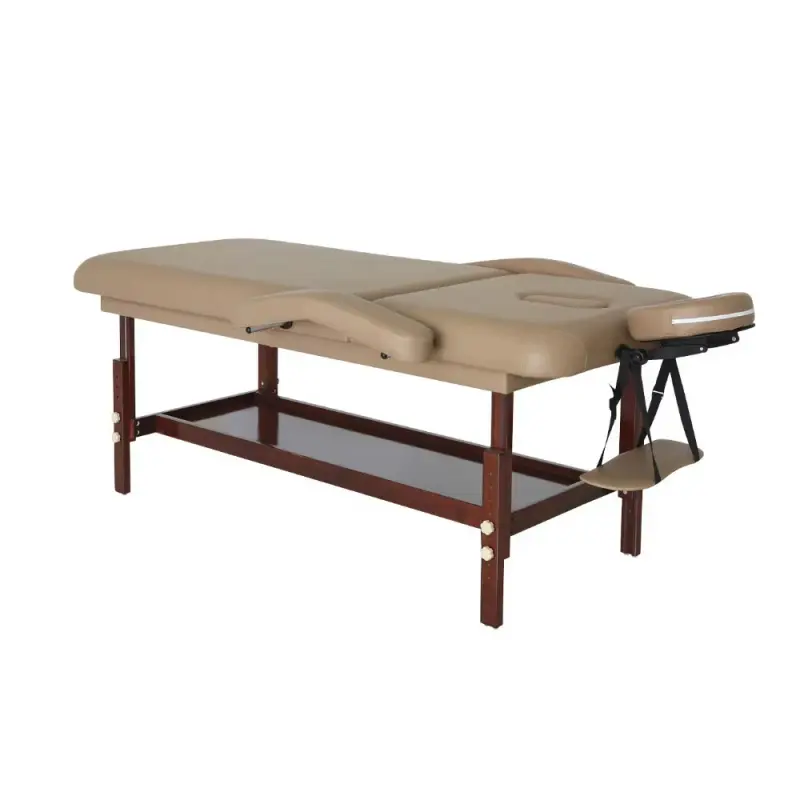 Wood-Frame Spa Beauty Table — stationary tables by Mars Industrial